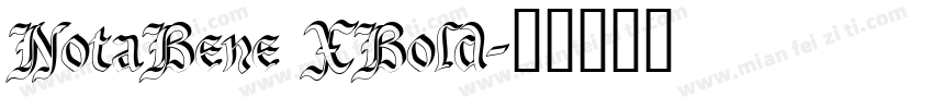 NotaBene XBold字体转换